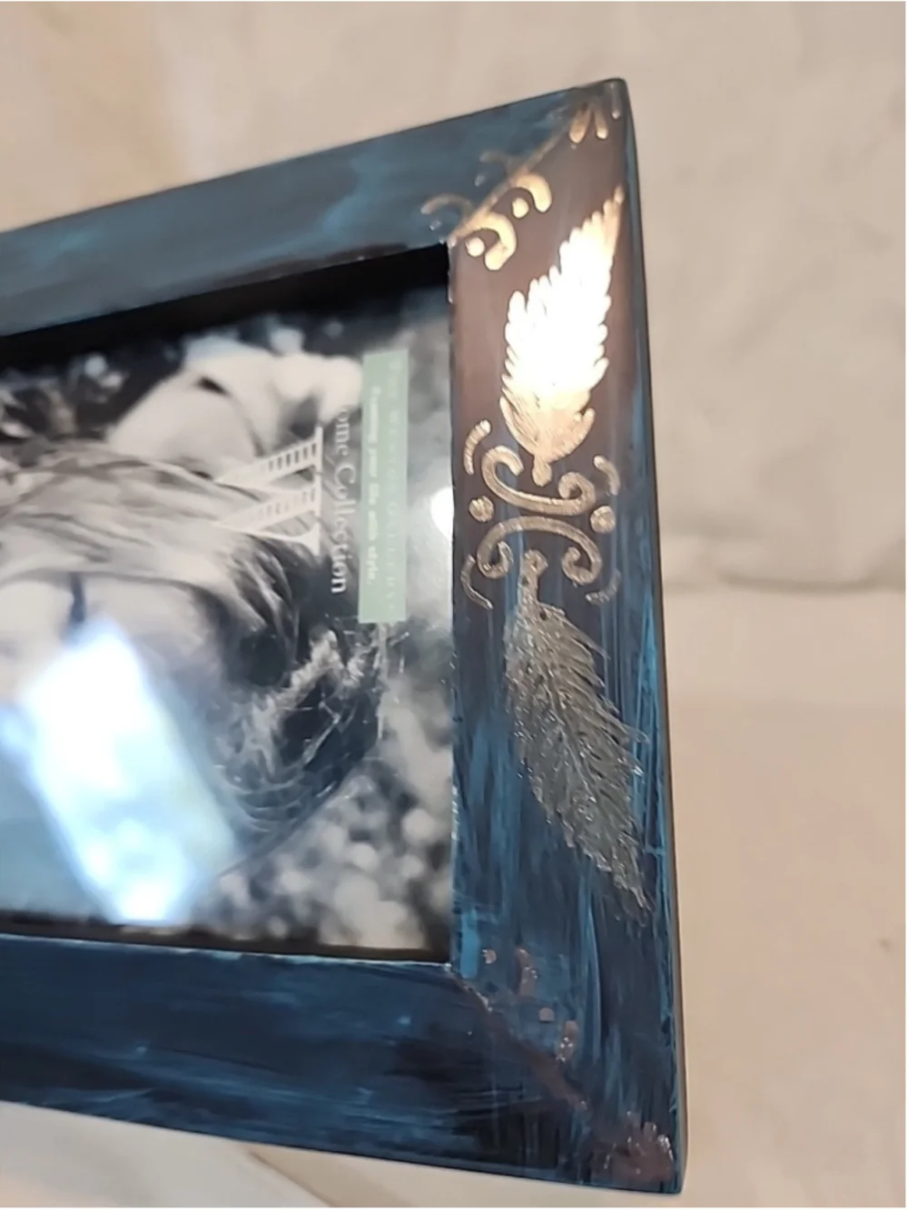 Wooden Picture Frame 4x6 Handpainted